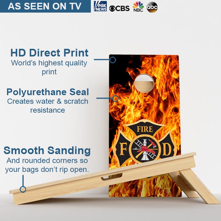 Boards Fire Department Professional Cornhole Boards