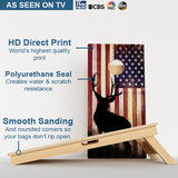 Boards American Flag Hunting Deer Professional Cornhole Boards