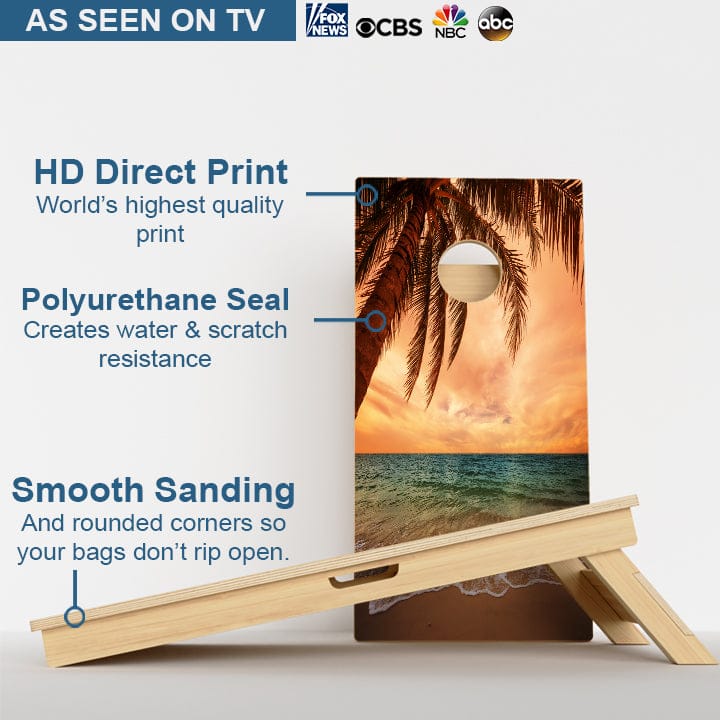 Boards Beach Paradise Professional Cornhole Boards