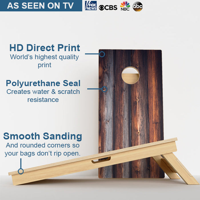 Wood Grain Professional Cornhole Boards