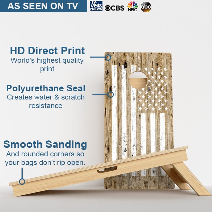 Boards Camo American Flag Professional Cornhole Boards