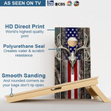 Boards Hunting American Flag Professional Cornhole Boards