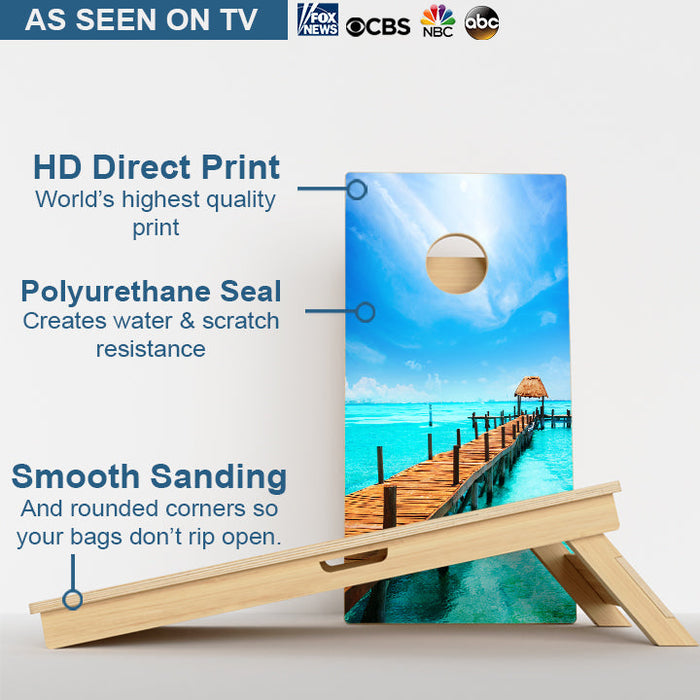 Beach Paradise Professional Cornhole Boards