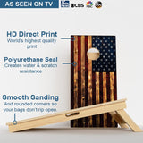 Boards Rustic American Flag Professional Cornhole Boards