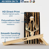 Boards Deer Skull American Flag Professional Cornhole Boards
