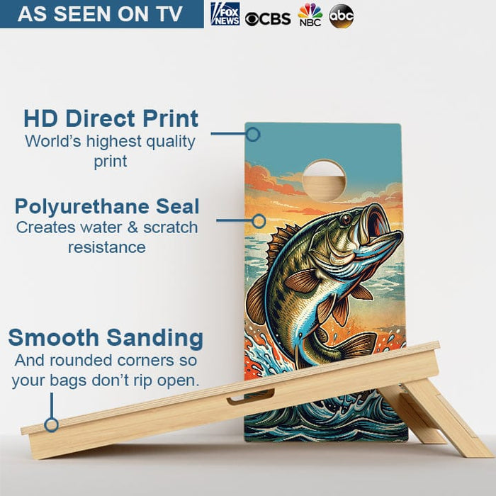 Boards Bass Fishing Professional Cornhole Boards
