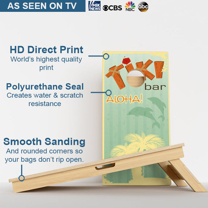 Tiki Bar Professional Cornhole Boards