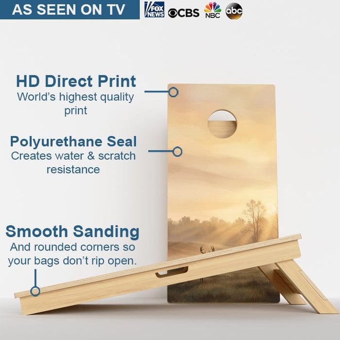 Boards Sunrise Deer Professional Cornhole Boards