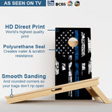 Boards Blue Line Punisher Skull Professional Cornhole Boards
