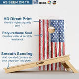Boards Rustic Wood Flag American Flag Professional Cornhole Boards