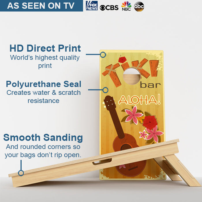 Tiki Bar Professional Cornhole Boards