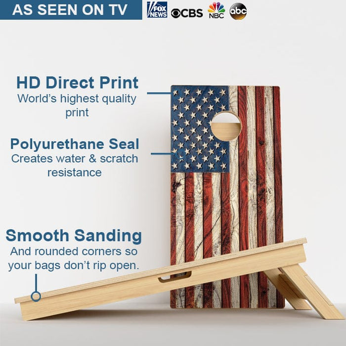 Boards American Flag Professional Cornhole Boards