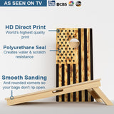 Boards Wood Burnt American Flag Professional Cornhole Boards