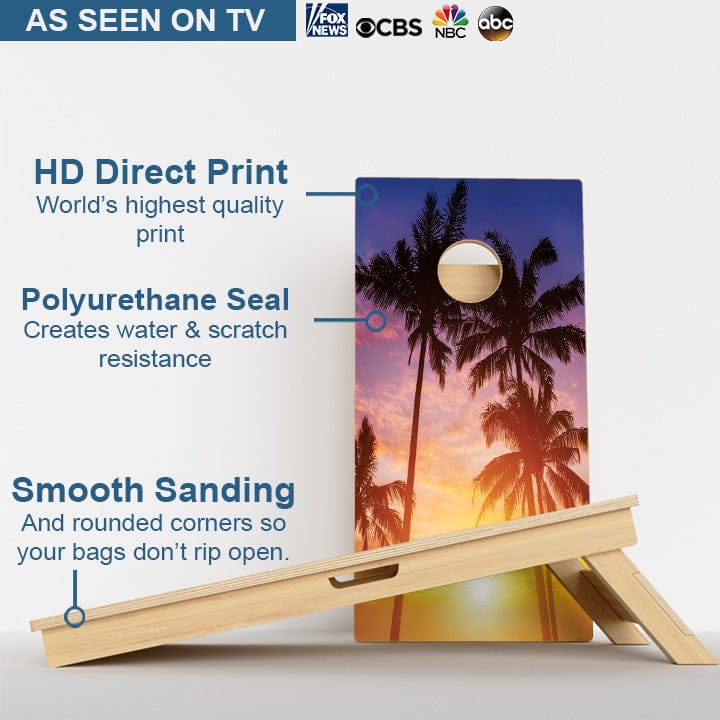 Boards Beach Paradise Professional Cornhole Boards