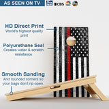 Boards Rustic Red Line Professional Cornhole Boards