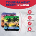 Tournament Purple Green Beach Cornhole Bags - Set of 8