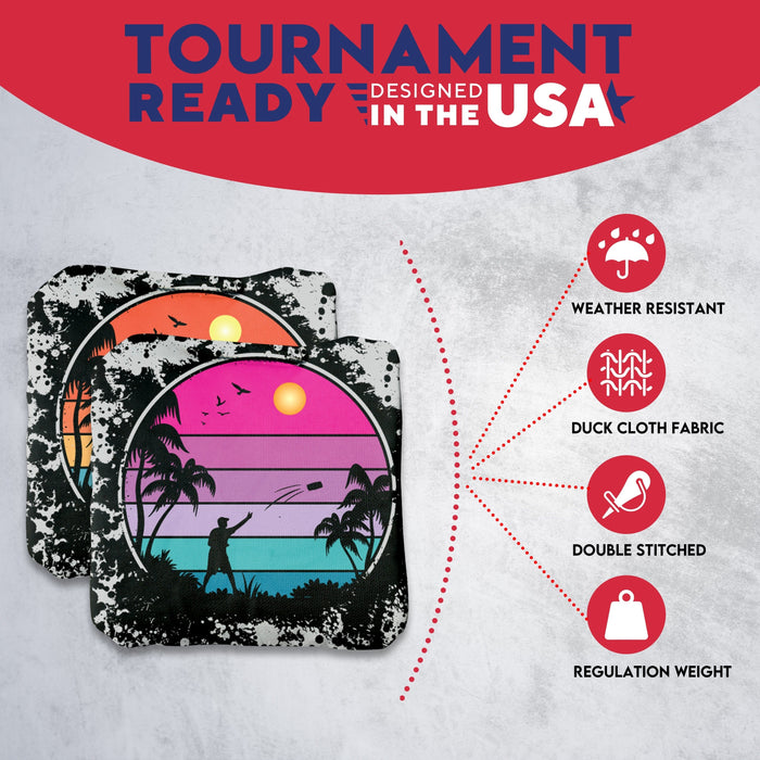 Tournament Color Thrower Cornhole Bags - Set of 8