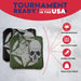 Tournament Black Green Star Skull Cornhole Bags - Set of 8