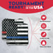 Red Blue Lines Cornhole Bags - Set of 8