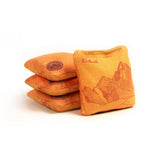 Cornhole Bags Marigold Yellow 4-in Travel Dual-Sided Cornhole Bags | Mt. Elakai Design Collection