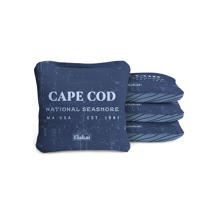 Cornhole Bags Cape Cod Blue 4-in Travel Dual-Sided Cornhole Bags | National Parks Collection
