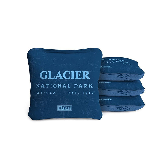 Cornhole Bags Glacier Blue 4-in Travel Dual-Sided Cornhole Bags | National Parks Collection