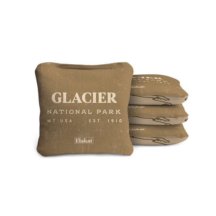 Cornhole Bags Glacier Tan 4-in Travel Dual-Sided Cornhole Bags | National Parks Collection