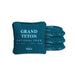 Cornhole Bags Grand Teton Teal 4-in Travel Dual-Sided Cornhole Bags | National Parks Collection