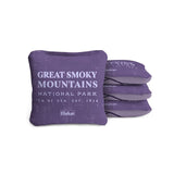 Cornhole Bags Great Smoky Mountains Purple 4-in Travel Dual-Sided Cornhole Bags | National Parks Collection