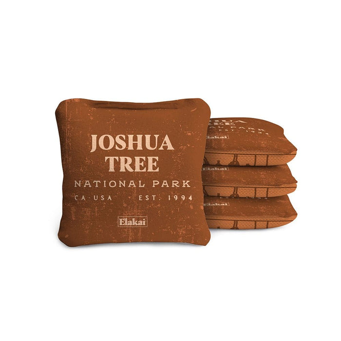 Cornhole Bags Joshua Tree Burnt Orange 4-in Travel Dual-Sided Cornhole Bags | National Parks Collection