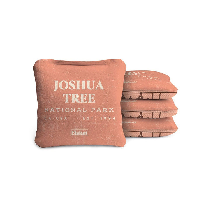 Cornhole Bags Joshua Tree Pink 4-in Travel Dual-Sided Cornhole Bags | National Parks Collection