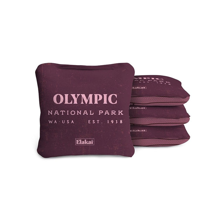 Cornhole Bags Olympic Plum 4-in Travel Dual-Sided Cornhole Bags | National Parks Collection