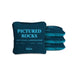 Cornhole Bags Pictured Rocks Blue 4-in Travel Dual-Sided Cornhole Bags | National Parks Collection