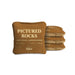 Cornhole Bags Pictured Rocks Tan 4-in Travel Dual-Sided Cornhole Bags | National Parks Collection