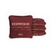 Cornhole Bags Redwoods Burgundy 4-in Travel Dual-Sided Cornhole Bags | National Parks Collection