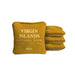 Cornhole Bags Virgin Islands Gold 4-in Travel Dual-Sided Cornhole Bags | National Parks Collection