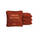 Cornhole Bags Virgin Islands Scarlet 4-in Travel Dual-Sided Cornhole Bags | National Parks Collection