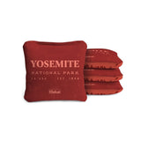 Cornhole Bags Yosemite Scarlet 4-in Travel Dual-Sided Cornhole Bags | National Parks Collection