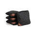 Cornhole Bags Black 6-in Herringbone Cornhole Bags | Premium All-Weather Collection