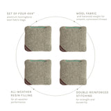 4-in Travel Herringbone Cornhole Bags | Premium All-Weather Collection