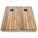 Rustic Mixed Woodgrain Cornhole Boards – Pro Lite or Pro Elite
