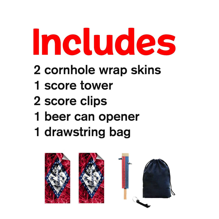 Arkansas Cornhole Boards Wraps (Set of 2)