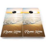Ocean Sunset Cornhole Boards – Pro Lite or Pro Elite