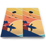 Retro Beach Cornhole Boards – Pro Lite or Pro Elite