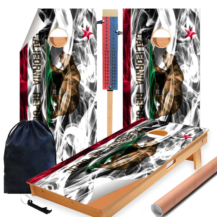California Cornhole Boards Wraps (Set of 2)