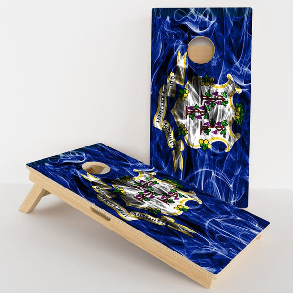 Boards Connecticut Flag Professional Cornhole Boards
