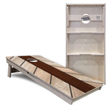 Woodgrain Plank Collection Cornhole Boards – Tournament Series