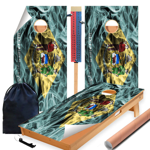 Delaware Cornhole Boards Wraps (Set of 2)