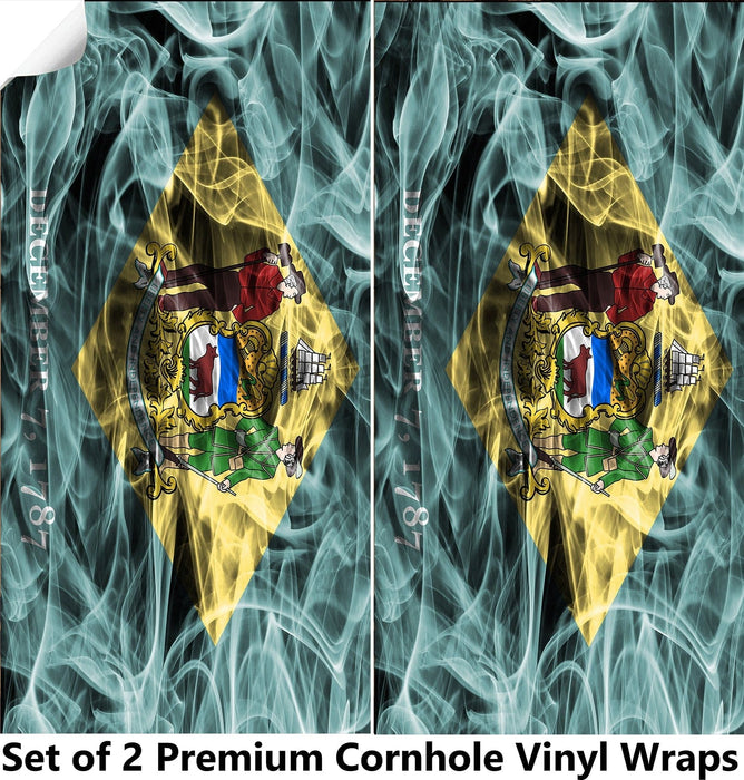 Delaware Cornhole Boards Wraps (Set of 2)