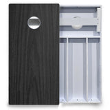 Dark Grey Wood Cornhole Boards - All Weather Series